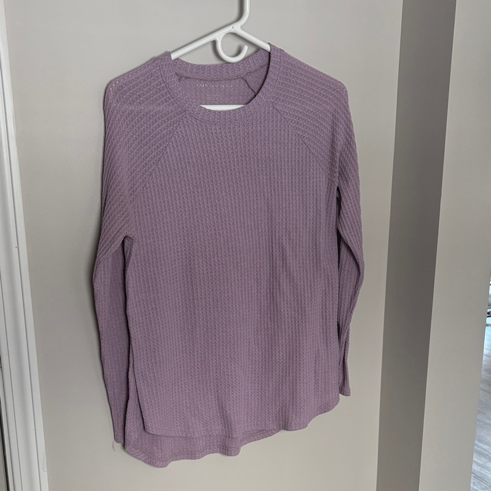 American Eagle Outfitters Lavender Crew Neck Sweater